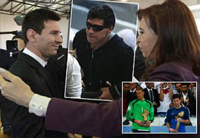 Messi Tidak Berhak Raih Bola Emas. Itu Kemauan FIFA, kata Maradona